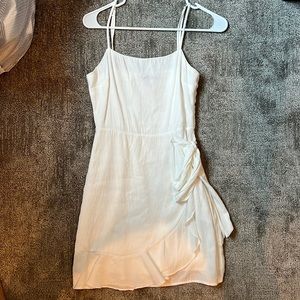 Red Dress Boutique white wrap mini dress